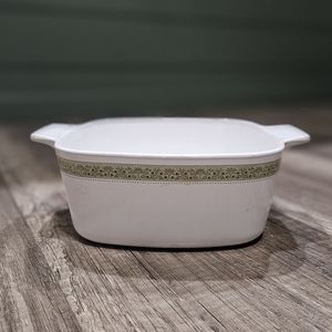 Vintage Corningware Lynwood Green Centura Baking Dish
